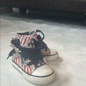Old Navy Kids Red and Blue High-Top Sneakers